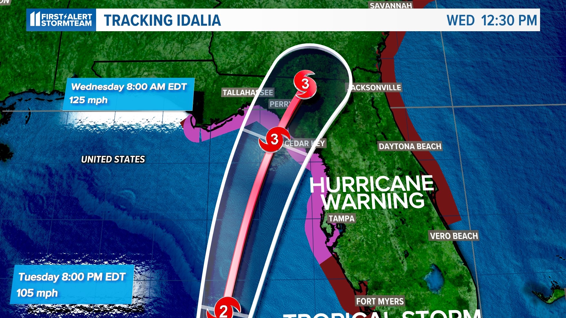 Hurricane Idalia To Make Landfall In Florida On Wednesday Whas11