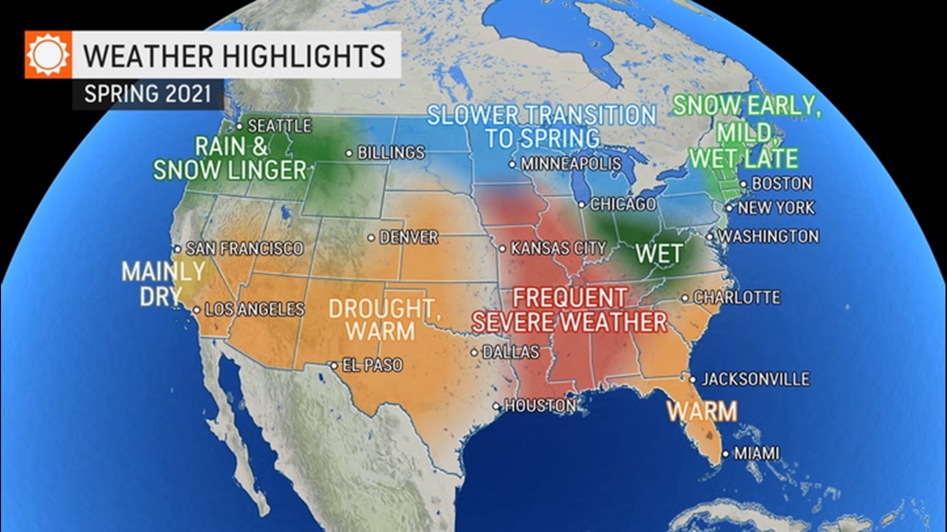AccuWeather meteorologists look ahead to analyze what the spring of 2021 could have in store for the weather across the United States.