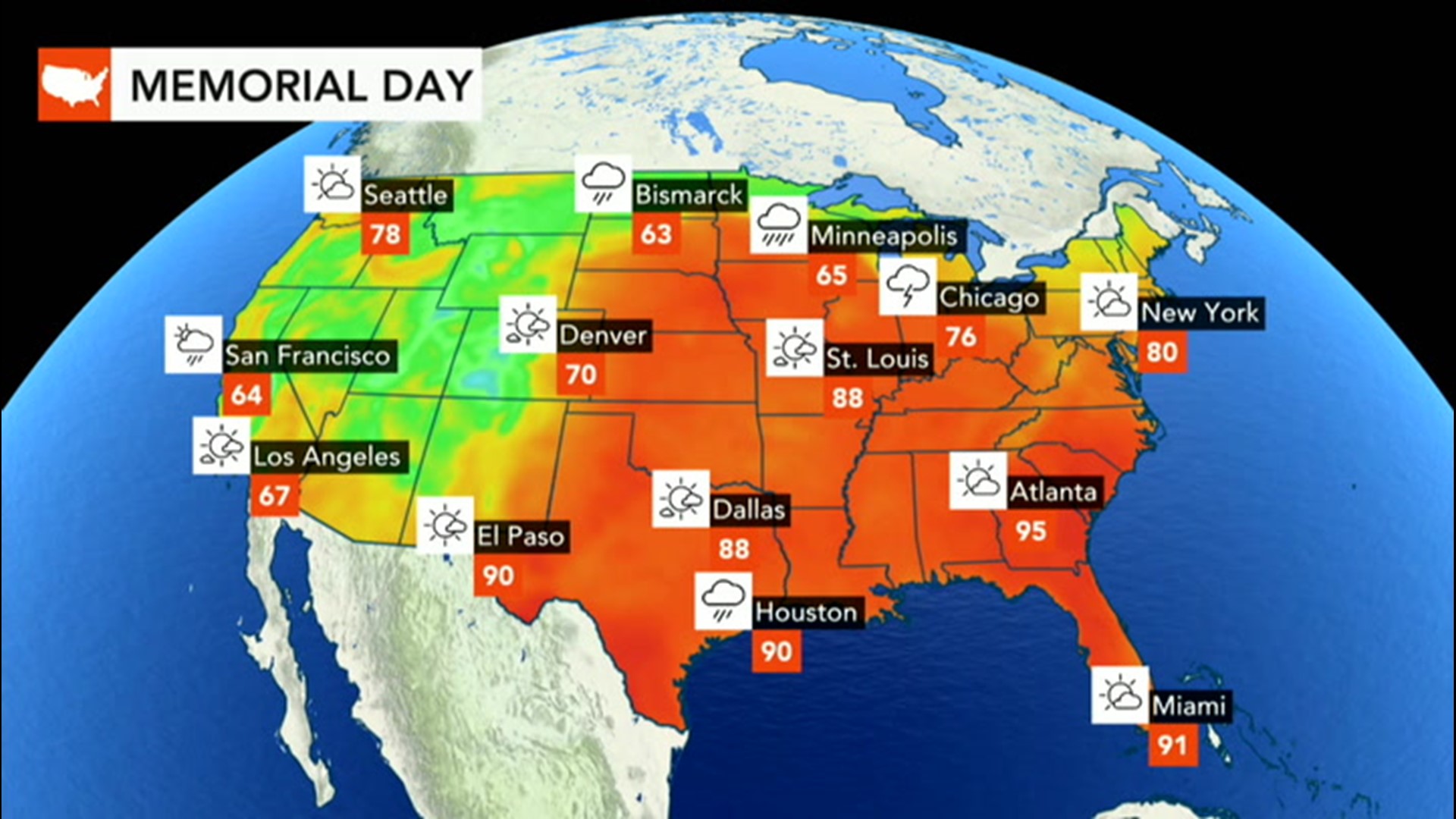 Severe storms could pose travel impacts to millions of Americans in the central U.S. ahead of the holiday.