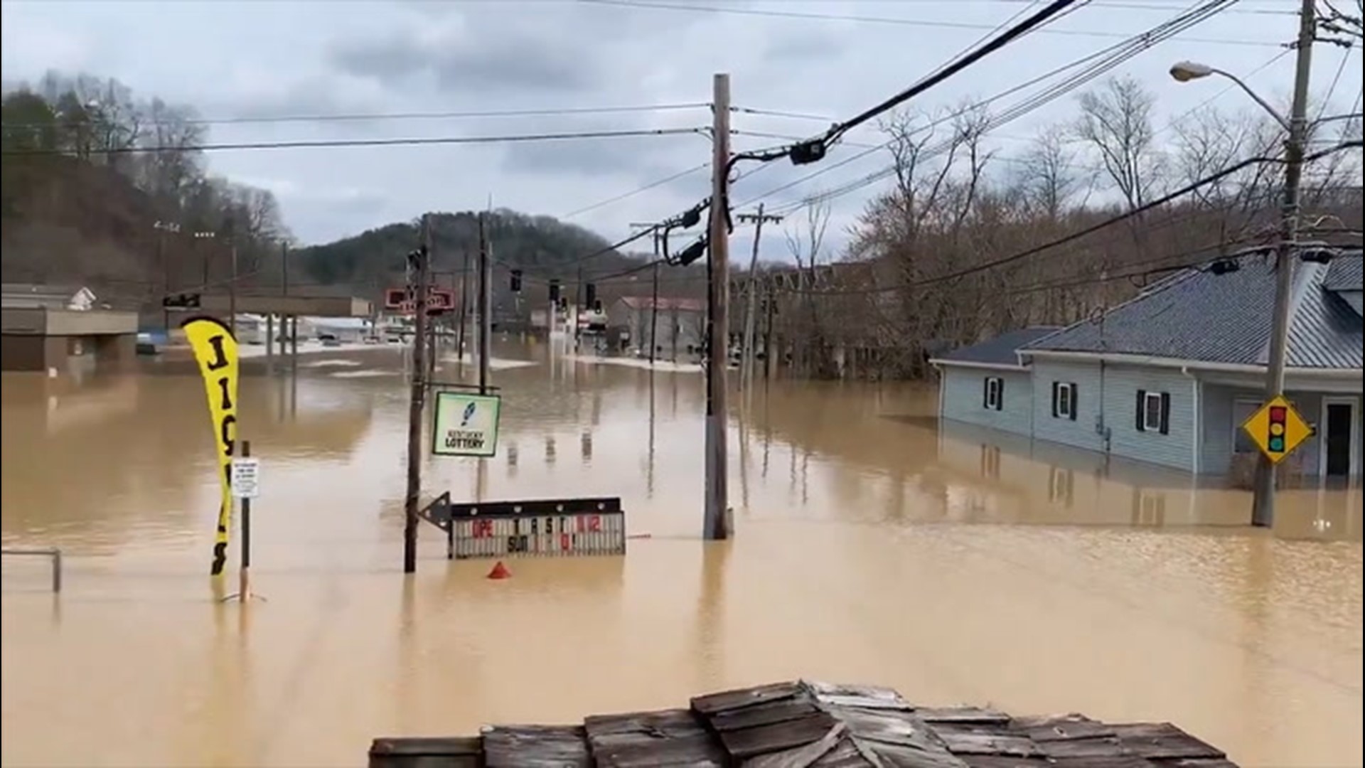 Flooding from rivers and streams amid heavy rain left communities in Kentucky, Tennessee and West Virginia submerged.