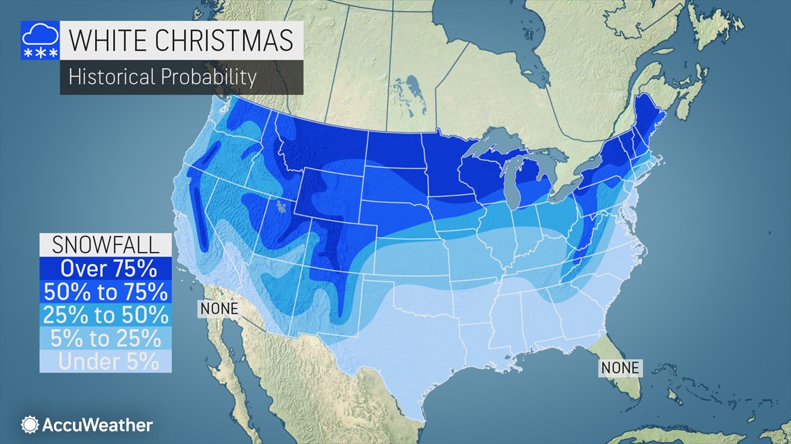 Is It Supposed To Snow On Christmas 2022 White Christmas Watch 2020: Which American Cities Will Have Snow On Dec.  25? | Whas11.Com