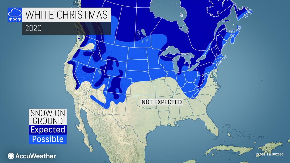Chance Of Snow On Christmas 2022 White Christmas Watch 2020: Which American Cities Will Have Snow On Dec.  25? | Whas11.Com
