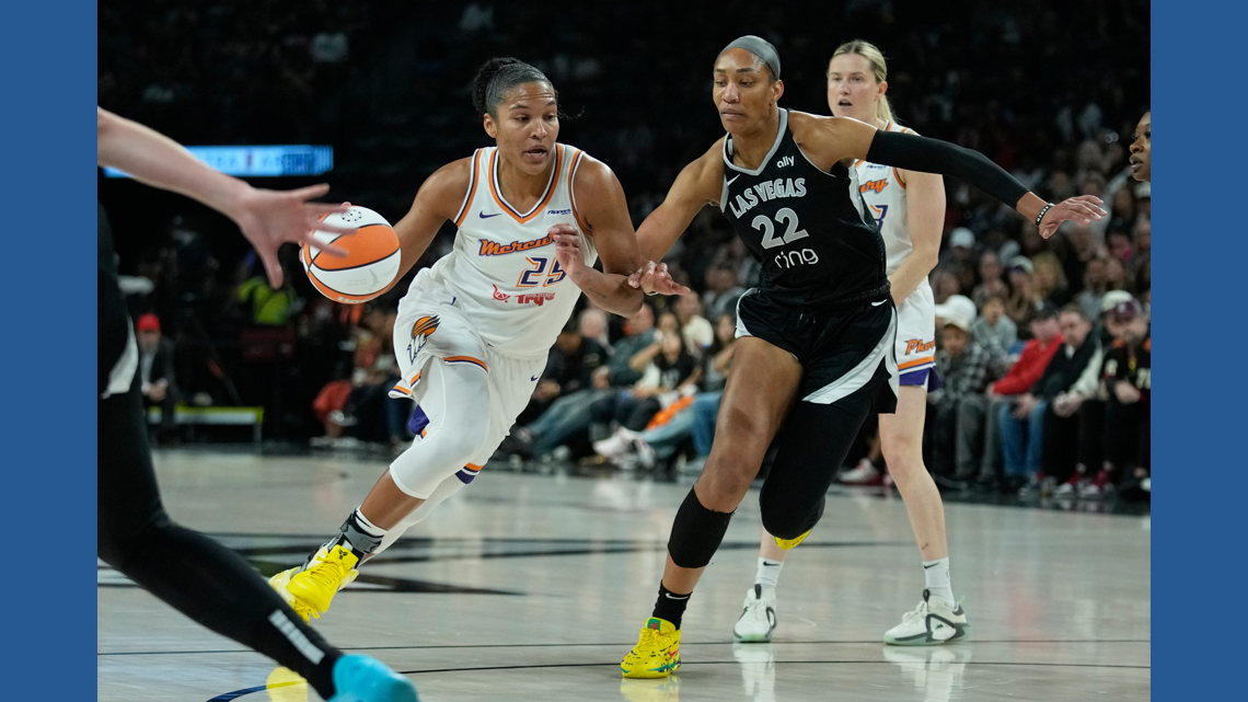A'ja Wilson and Dana Evans lead Las Vegas Aces past Phoenix Mercury 89-86  in WNBA Finals opener | whas11.com
