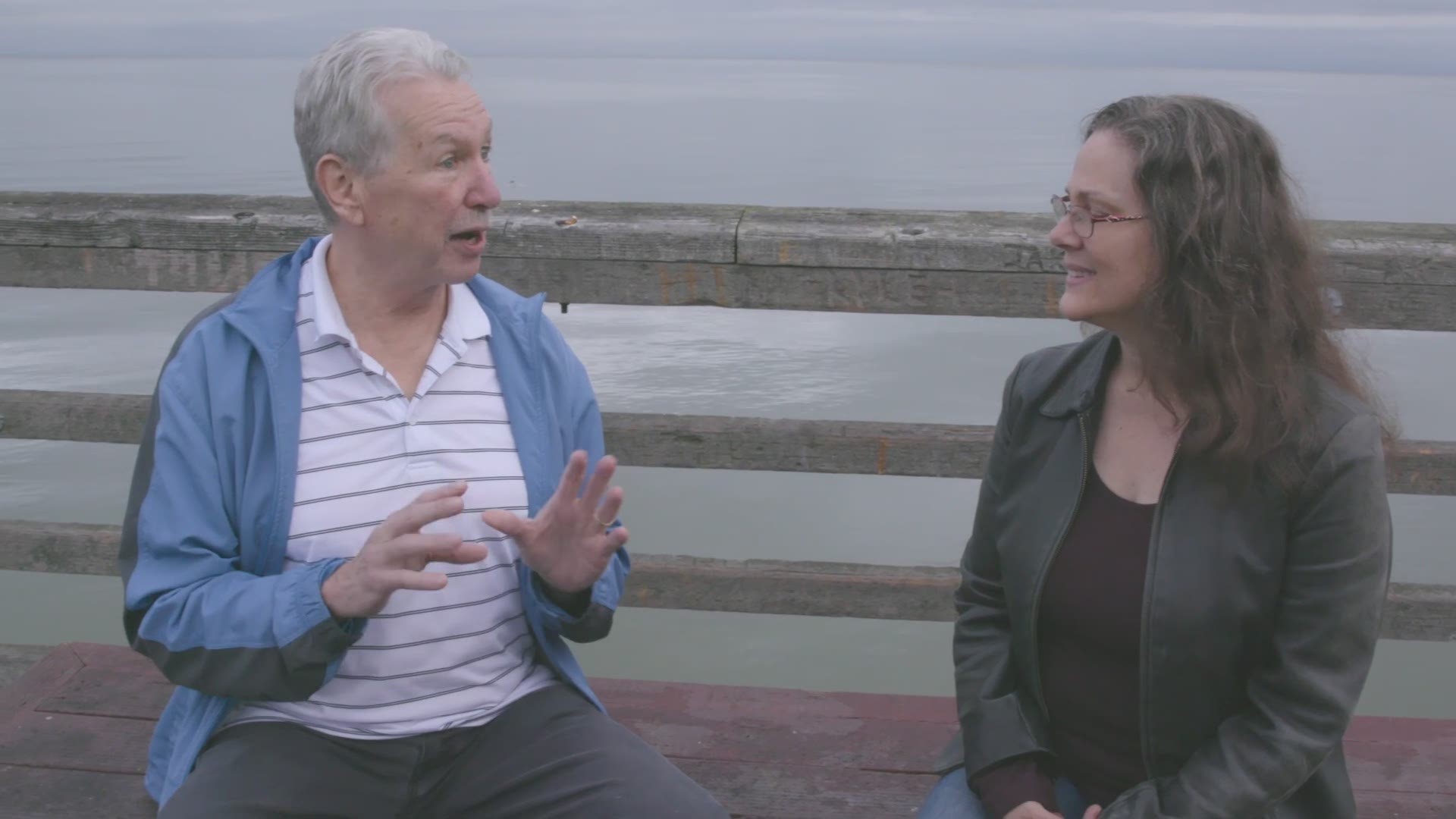 2 people discuss the "proof" of climate change in natural disasters.