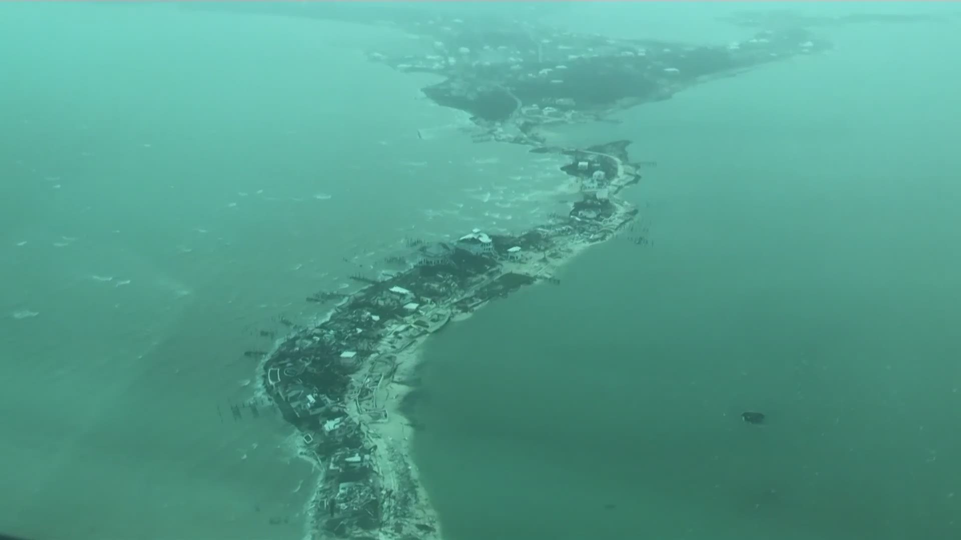 Aerial footage showed scenes of utter ruin in parts of the Bahamas Tuesday in the wake of Hurricane Dorian, the most powerful storm on record ever to hit the islands. (International Medical Corps via AP)