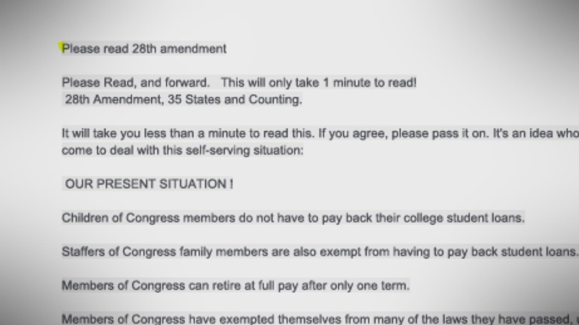 A viral message is claiming that members of Congress don't hold themselves to the same laws they write for the rest of us. Only problem? It's filled with misinformation and false claims.