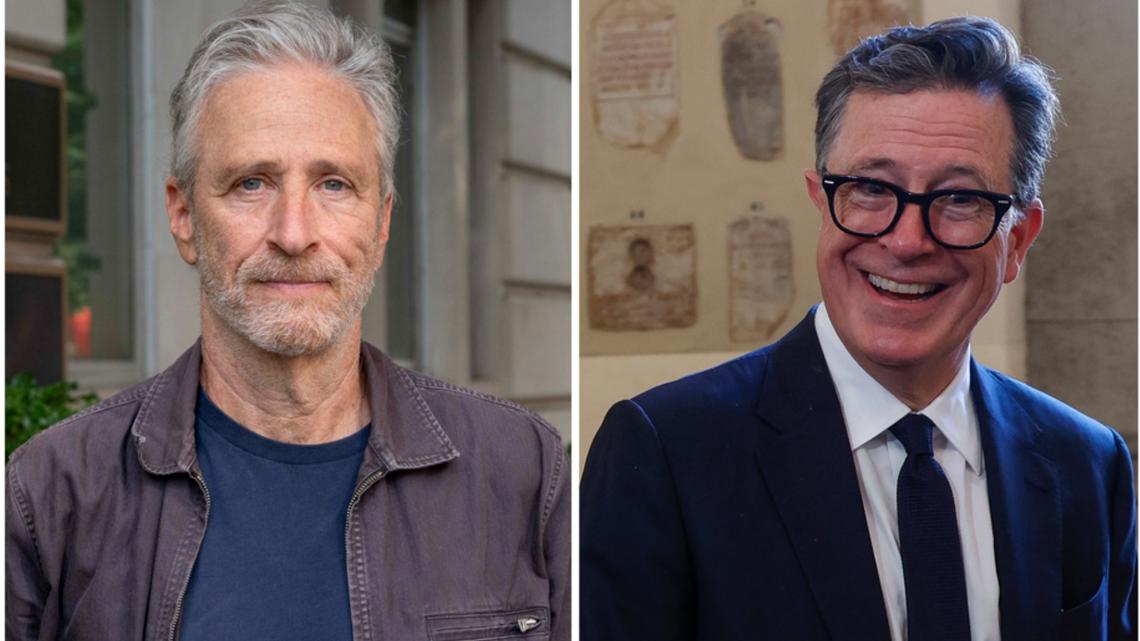 Jon Stewart slams CBS over Colbert cancellation in 'Daily Show' monologue |  whas11.com