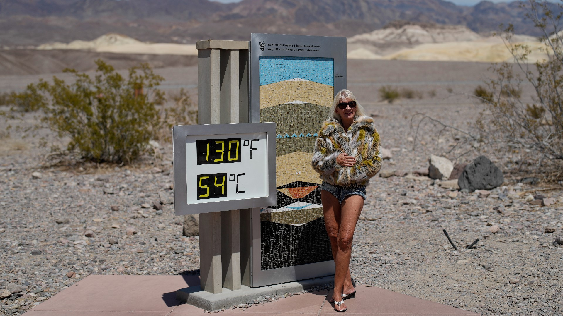 Death Valley is seeing some of the highest temperatures ever recorded on Earth, drawing tourists who wanted to have their photos taken in the sizzling heat.