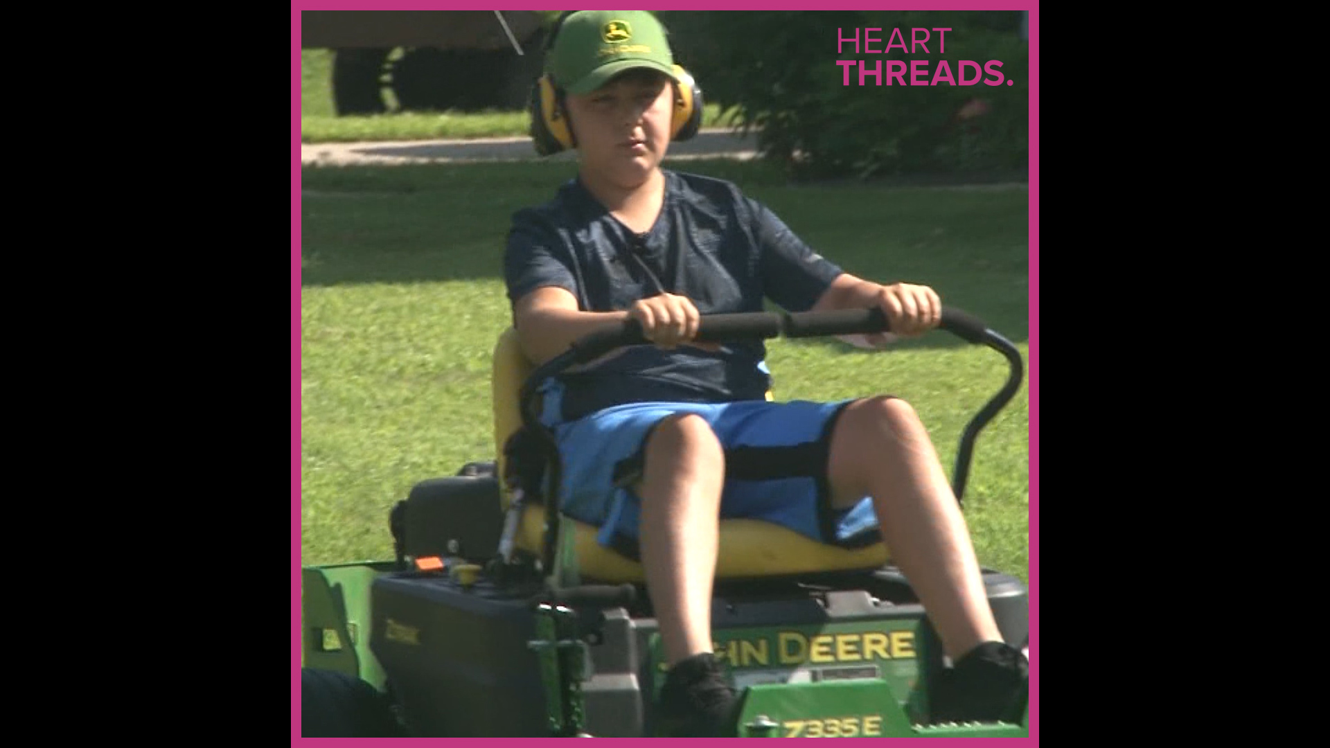 11-year-old Matthew Snyder loves landscaping work and is more than happy to do it for his neighbors.