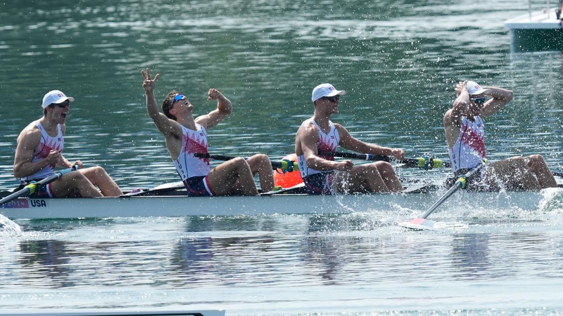 US rowing team wins gold in men's four, first time in 64 years | whas11.com