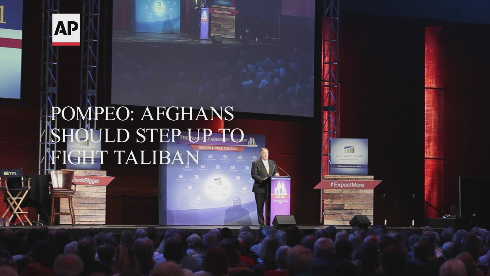 During a speaking tour in Des Moines on Friday, Former Secretary of State Mike Pompeo said the Afghan people should take up arms to fight the Taliban.