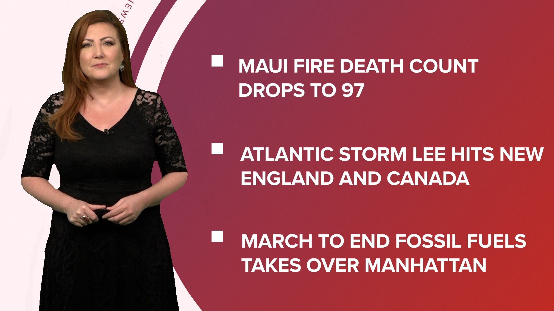 A look at what is happening in the news from a change in the Maui death toll to the end of the Texas AG's impeachment trial and Russell Brand faces allegations.