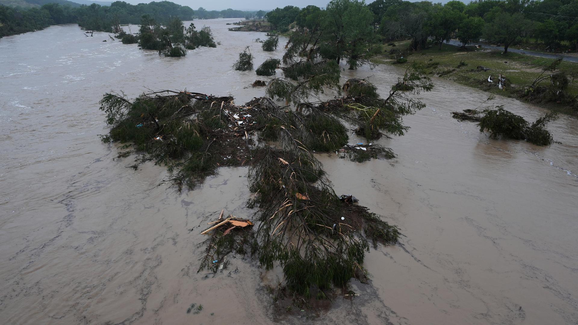 Months worth of heavy rain fell in just a few hours overnight, causing severe flash flooding of the Guadalupe River after as much as 10 inches poured down.