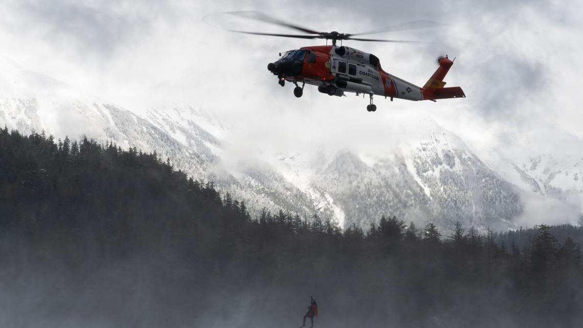 Coast Guard helicopter crashes in Alaska, injures 4