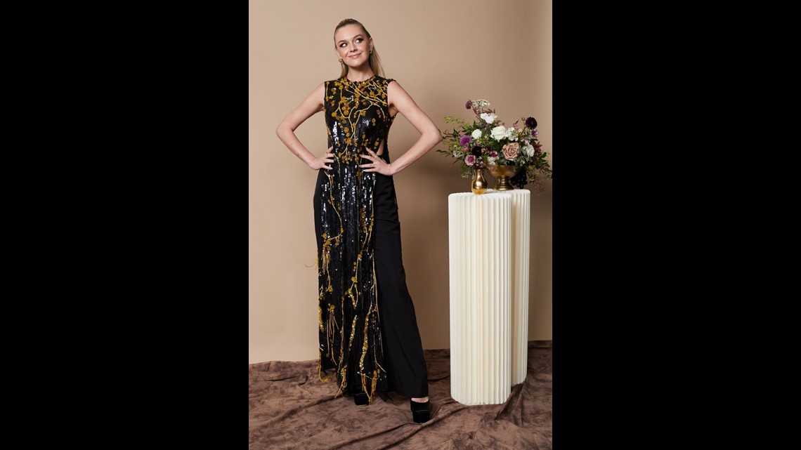 kelsea ballerini gold dress Women's Plus Size African Print 