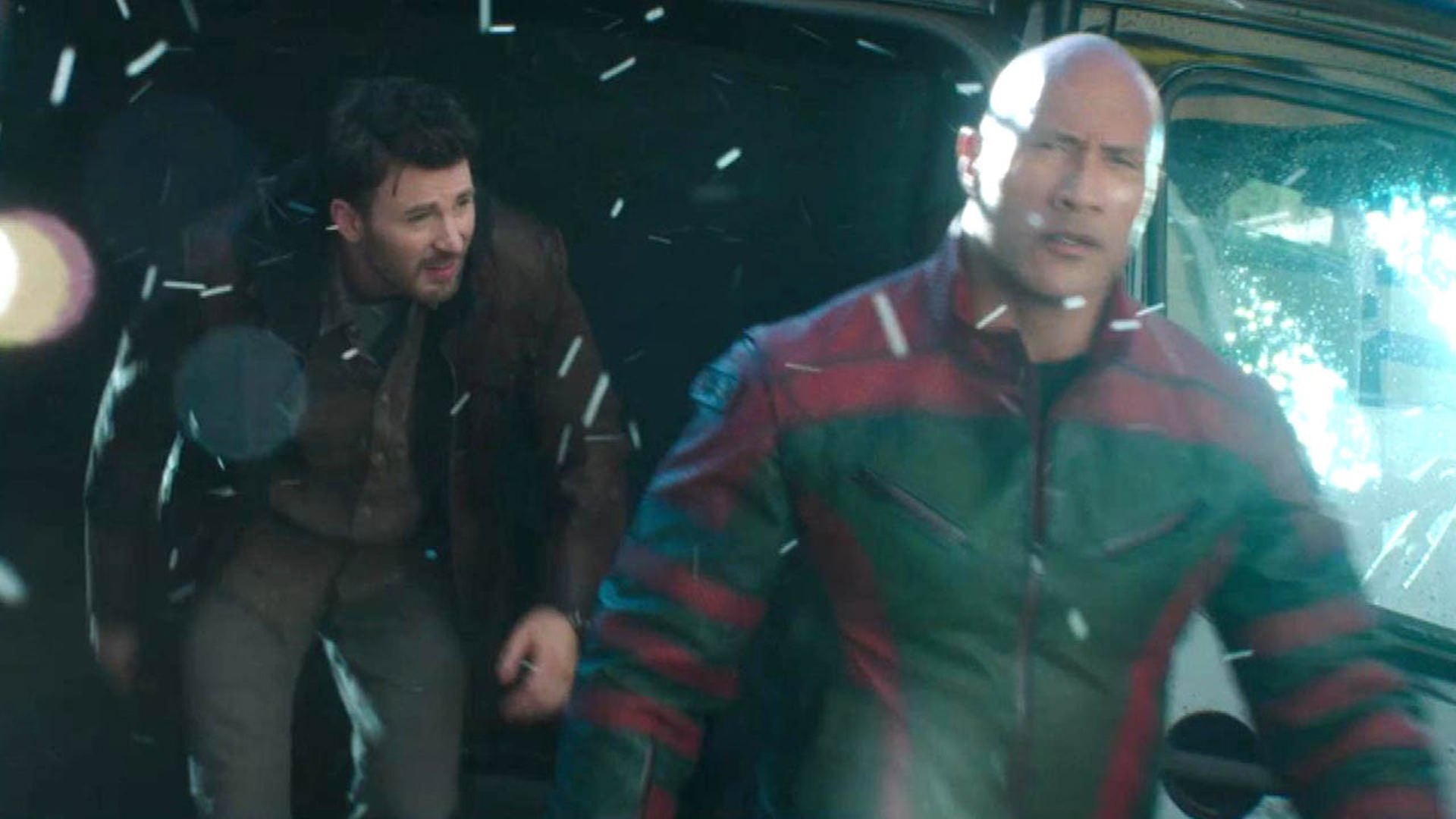 Chris Evans and Dwayne Johnson are Searching for Kidnapped Santa in ...