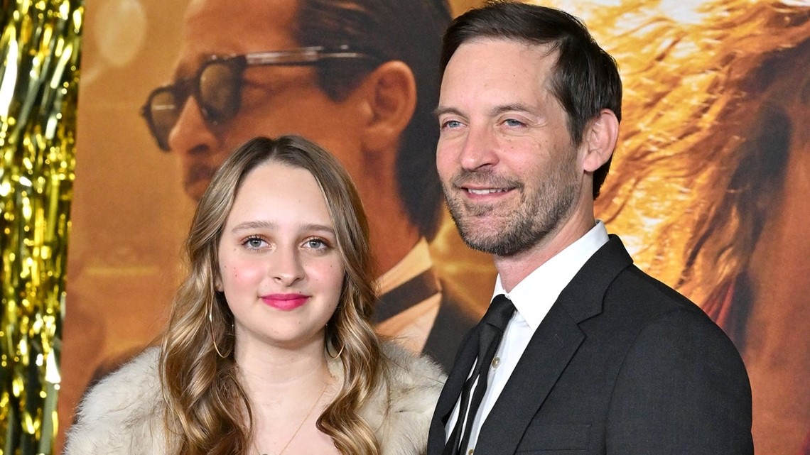 Tobey Maguire and 16-year-old daughter attend premiere of his new