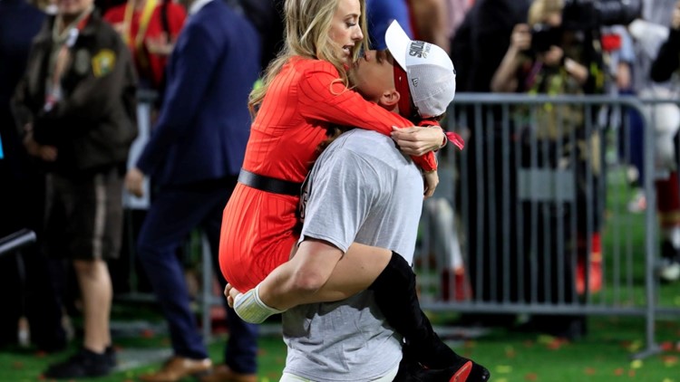 Patrick Mahomes and Daughter Sterling Wear Matching Sneakers: Photo