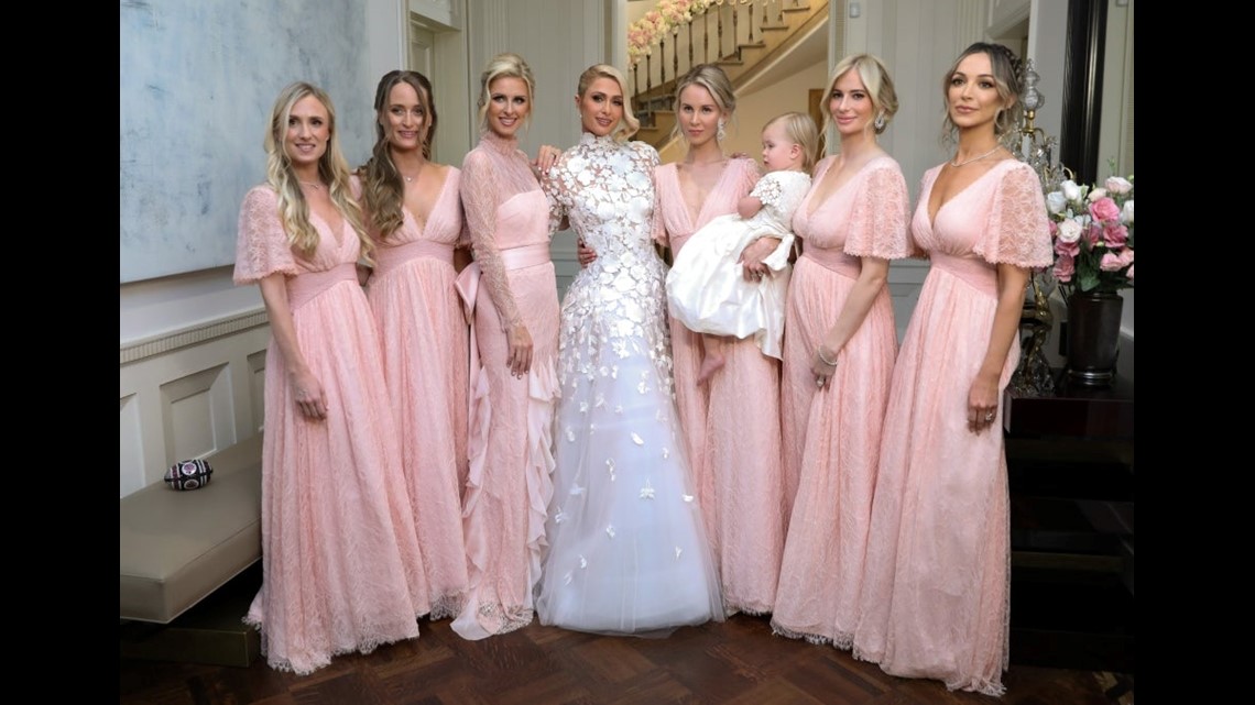 nicky hilton wedding bridesmaid dresses Paris Tells Sister Hilton She 'Hated' Her 'Brutal' Style: Neckline V-Neck Irresista Dressalisa Elegant Off-Shoulder Size:L / 8