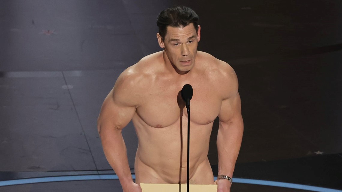 John Cena Presents in the Nude at 2024 Oscars After Streaker Bit