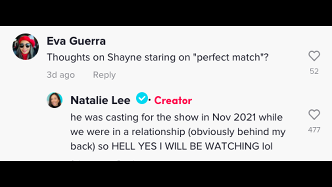 Shayne's 'Perfect Match' Dates Just Teamed Up With Ex Natalie From 'Love Is  Blind' & Ouch - Narcity
