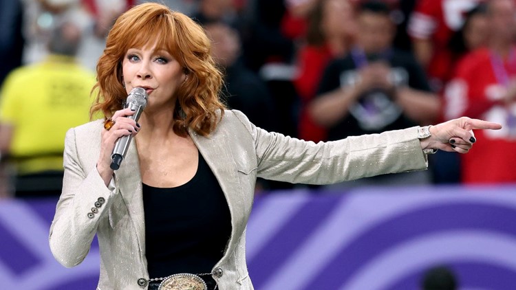 Reba McEntire Gives Heartfelt Rendition of the National Anthem at Super Bowl  LVIII | whas11.com