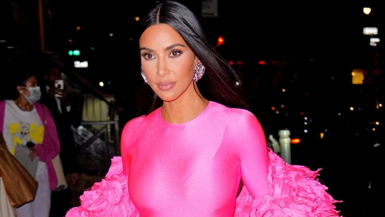 Kim Kardashian Wears a Balenciaga Cargo Dress While Out in NYC