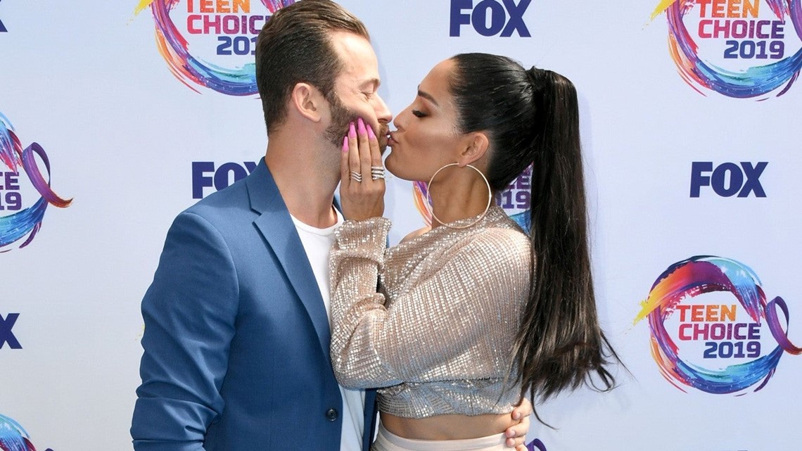 Nikki Bella and Artem Chigvintsev Share a Sweet Kiss in L.A.