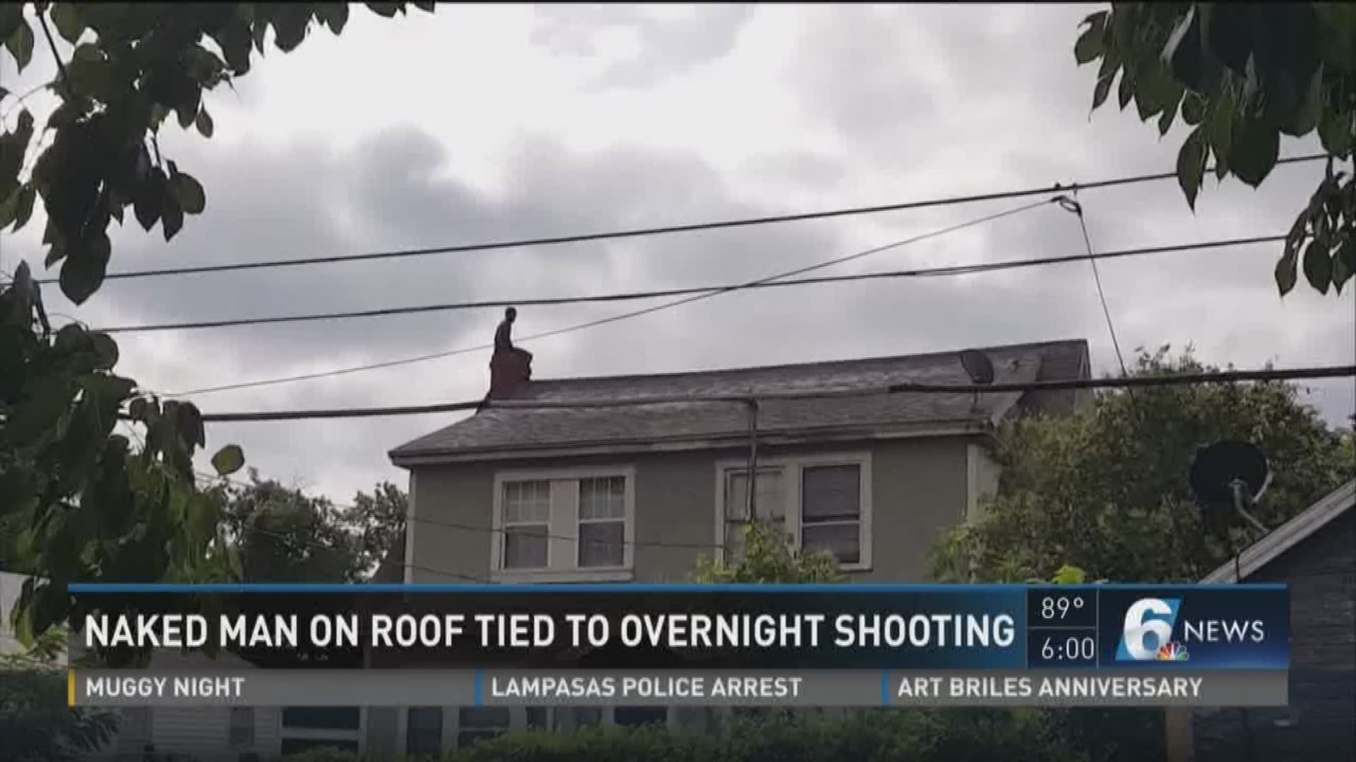 Naked man on roof tied to an overnight shooting in Waco