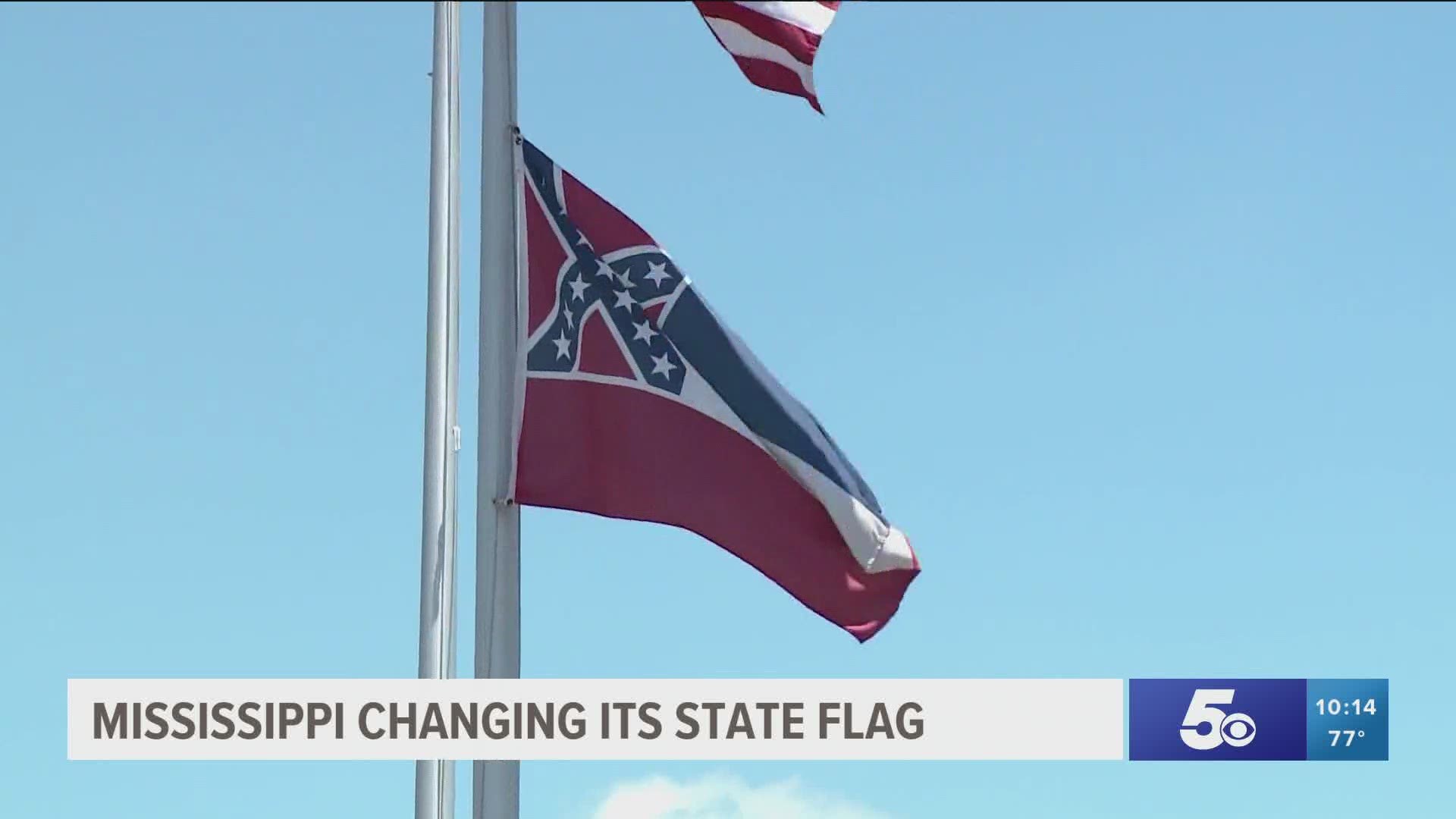 Mississippi changing its state flag.