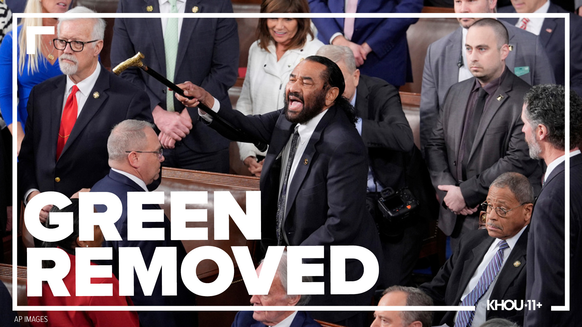 Watch: Congressman Al Green from Houston was removed from the address to joint session on Congress. He stood and yelled at the president as he spoke.