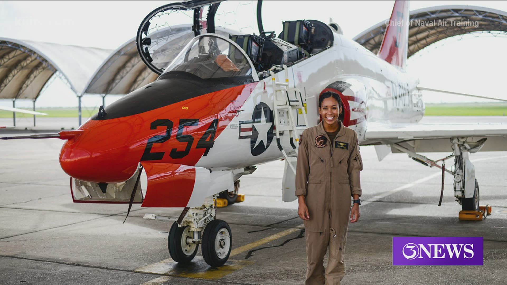 Lieutenant Junior Grade Madeline Swegle just finished the Tactical Air Strike Aviator course as a part of the training Squadron 21 at Naval Air Station Kingsville.