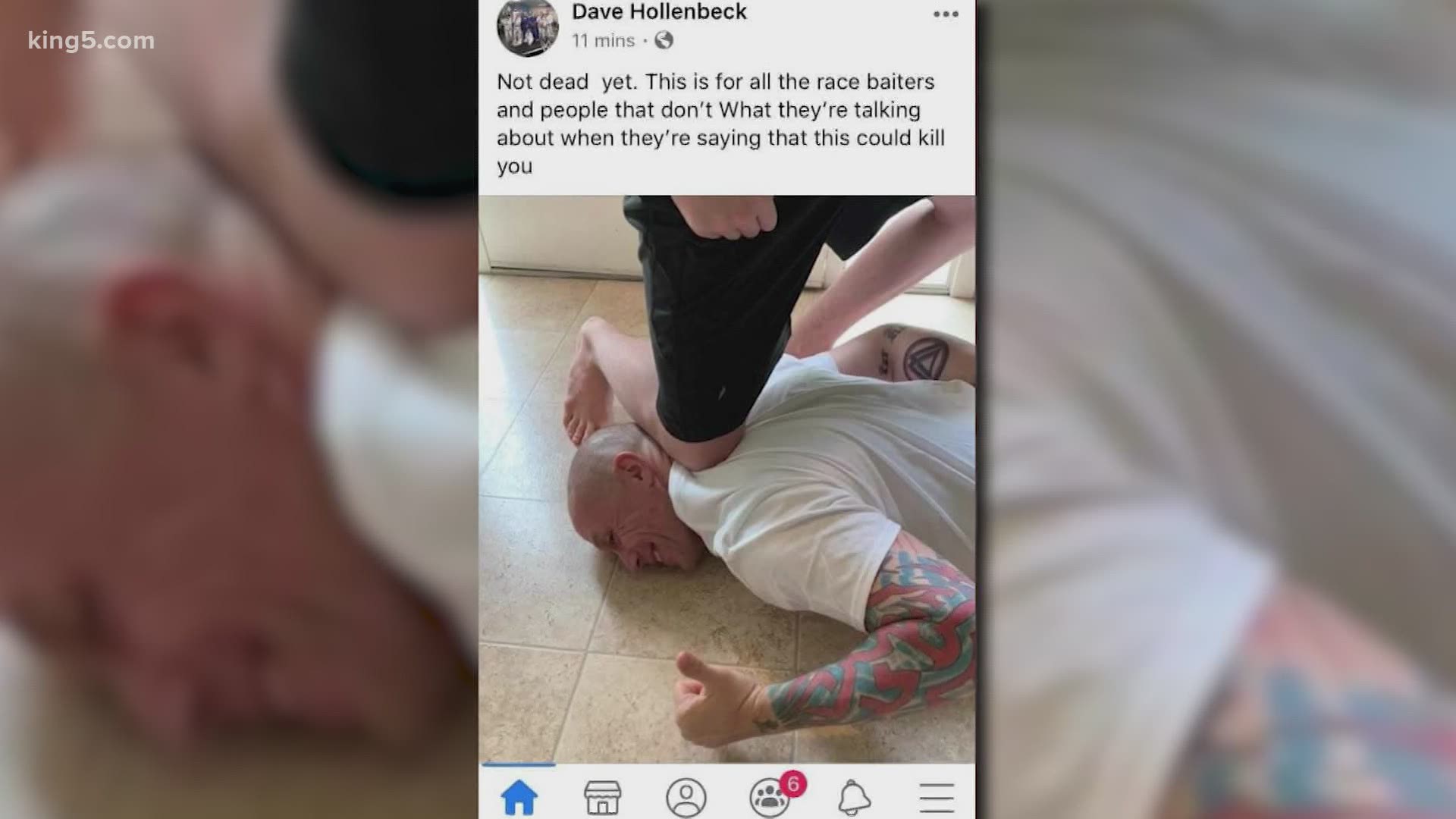 'Not dead yet.' Wrestling coach Dave Hollenbeck came under fire for a post that appeared to make light of George Floyd's death under Minneapolis police custody.