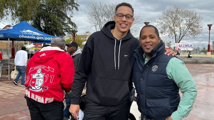 'I'm glad to be home': Brittney Griner makes special appearance at MLK march in downtown Phoenix