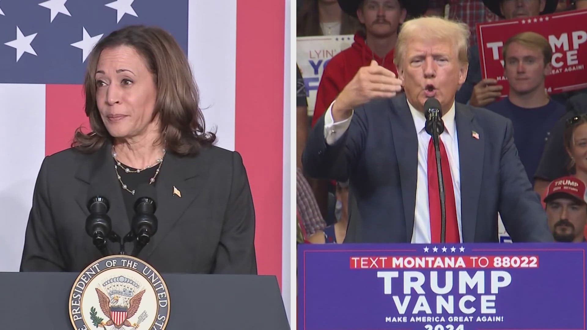 Vice President Harris is expected to unveil more of her economic plan while former President Trump campaigns in Georgia.