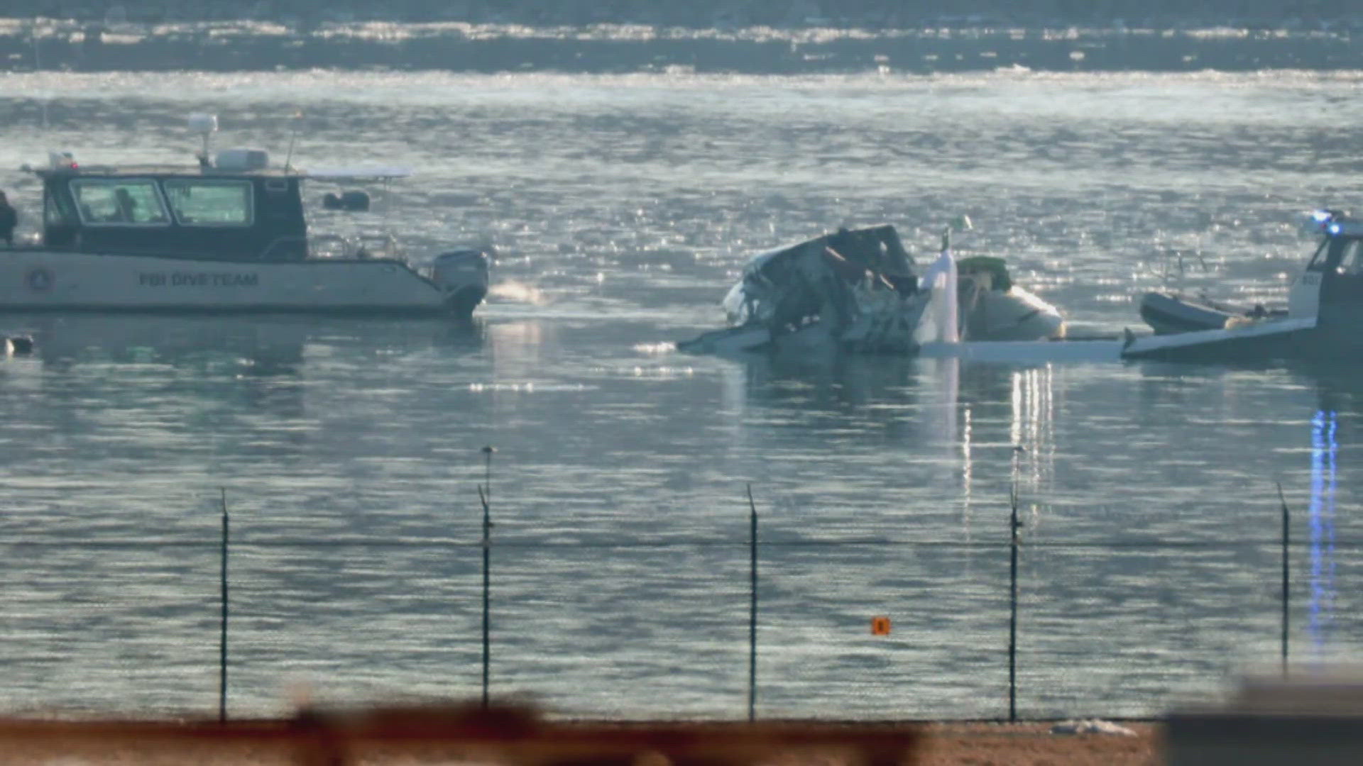 At least 40 bodies were pulled from the icy waters of the Potomac River after the helicopter apparently flew into the path of the American Airlines jet Wednesday.