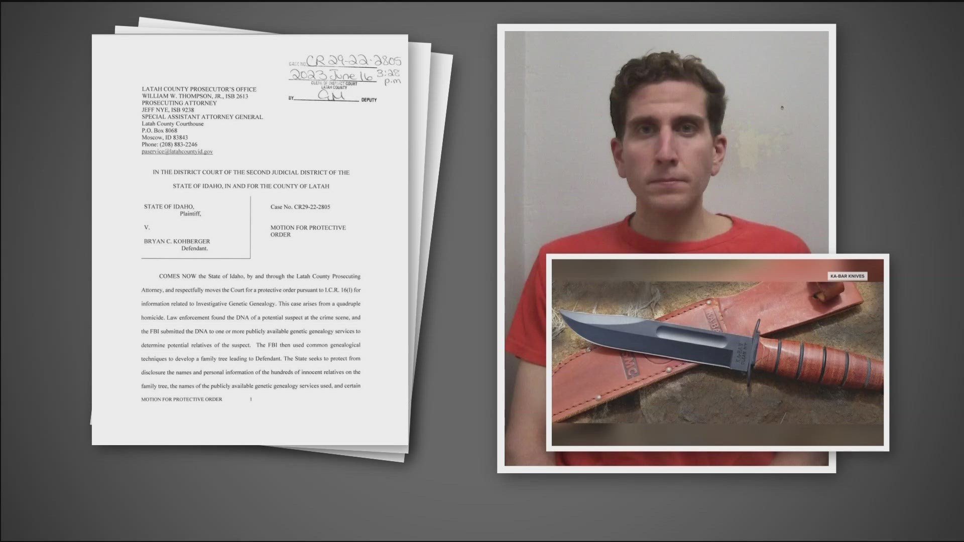 The profile that was developed by Idaho State Police's forensic lab was 5.37 octillion more times likely to be Bryan Kohberger, according to a new court filing.