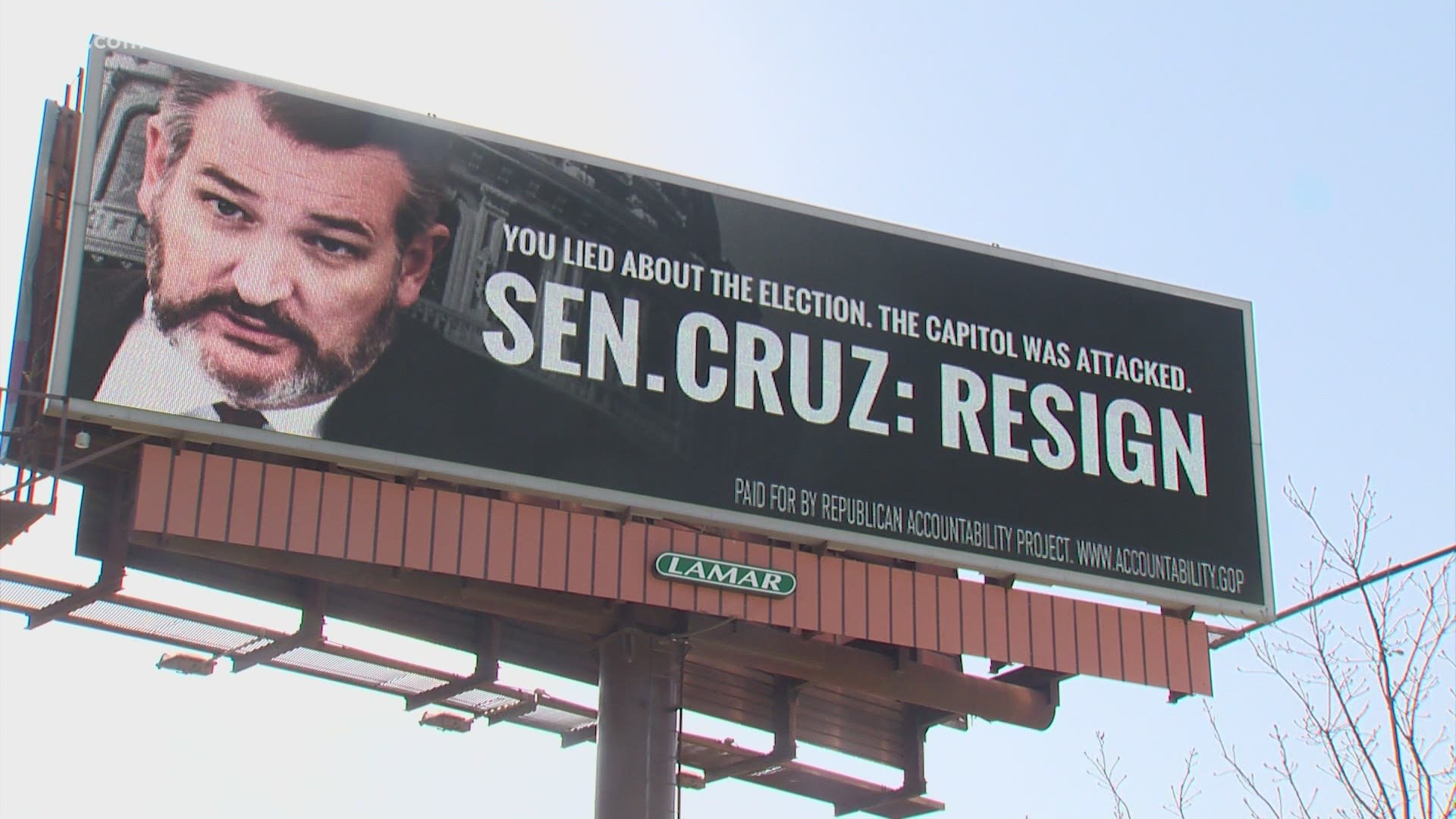 The billboards were sponsored by the Republican Accountability Project.