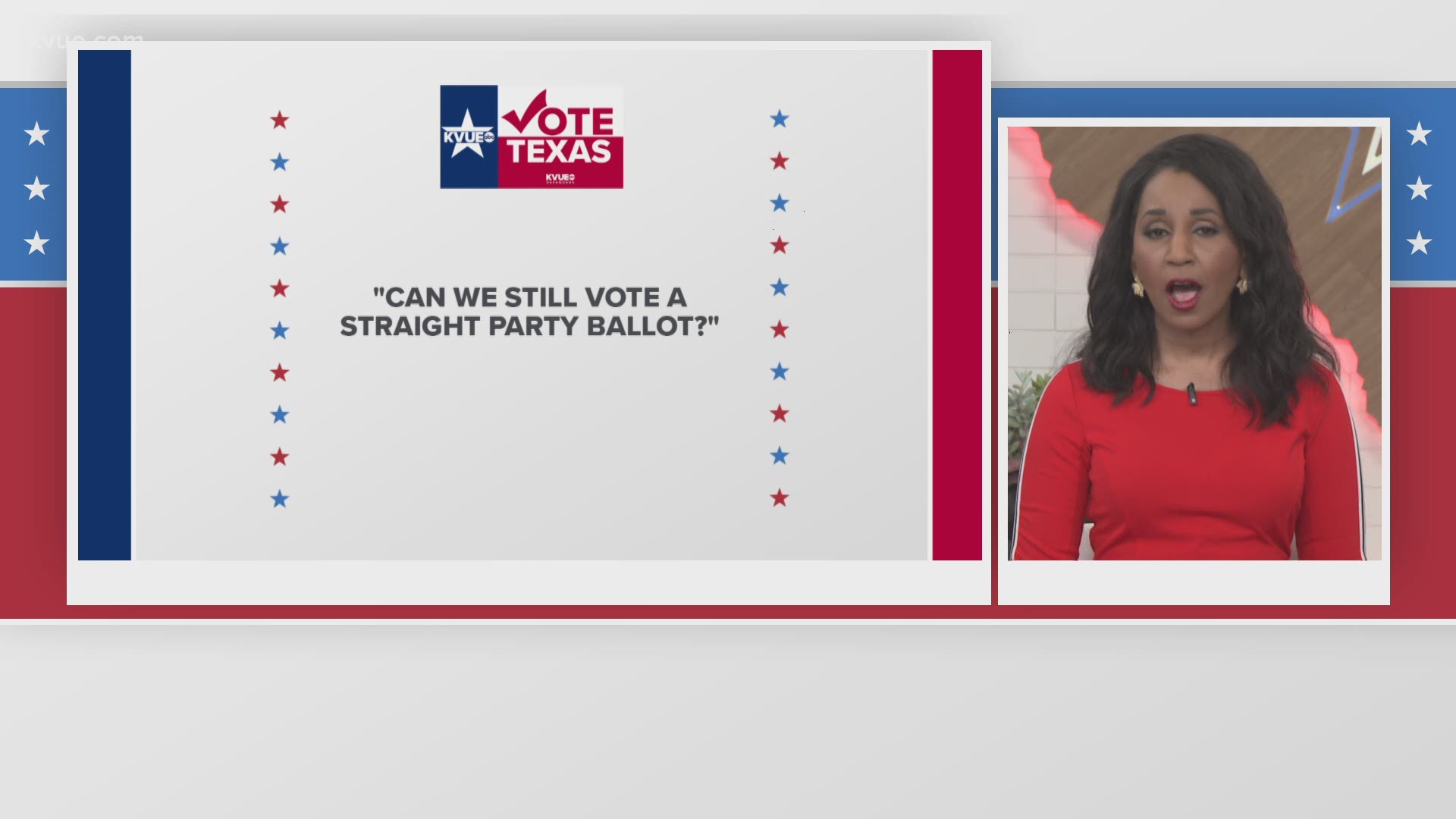The KVUE Defenders are answering your questions about voting in the upcoming election.
