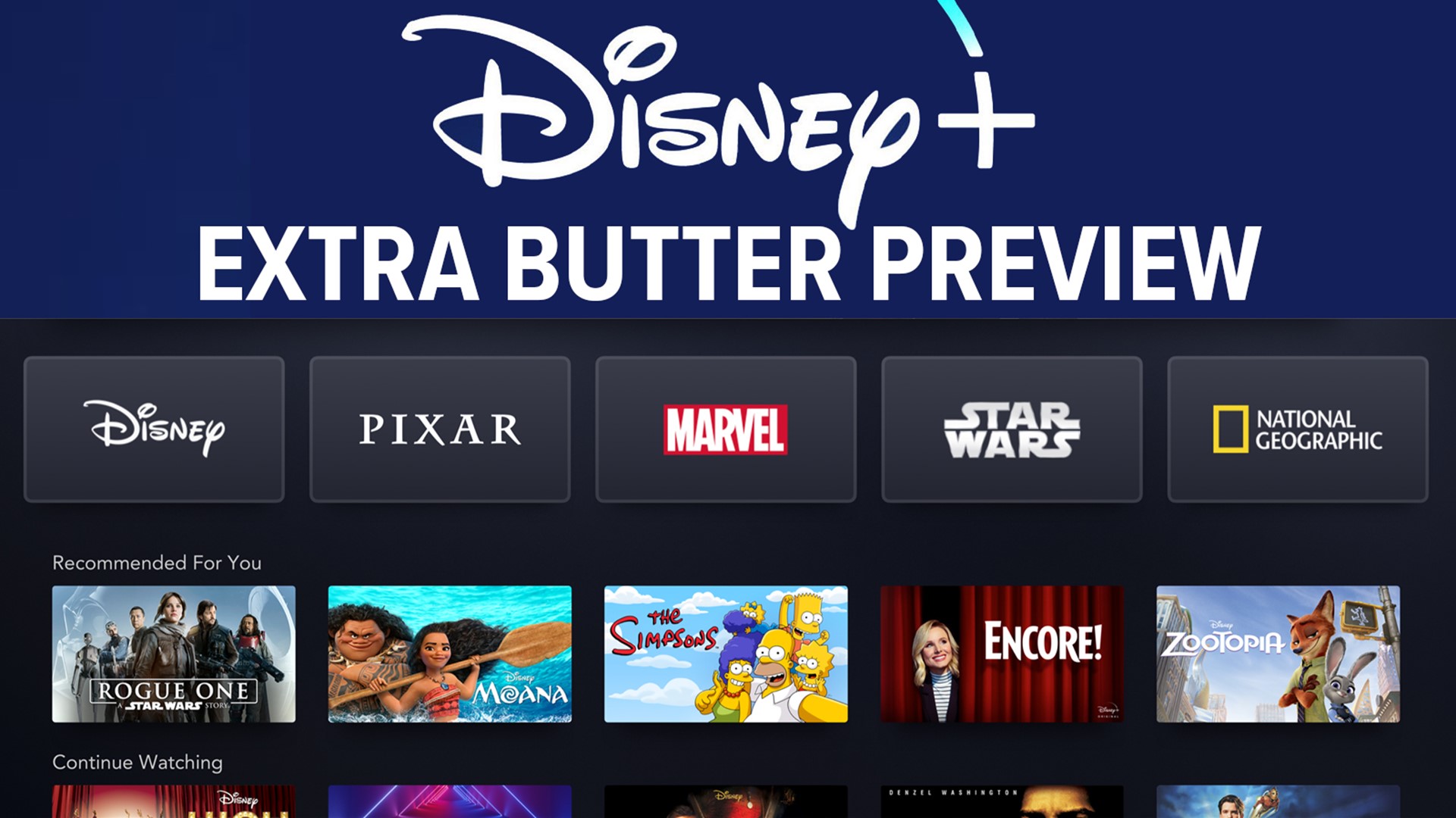 Mark S. Allen of Extra Butter previews the new Disney Plus streaming service with a look at the movies and shows we are looking forward to watching.