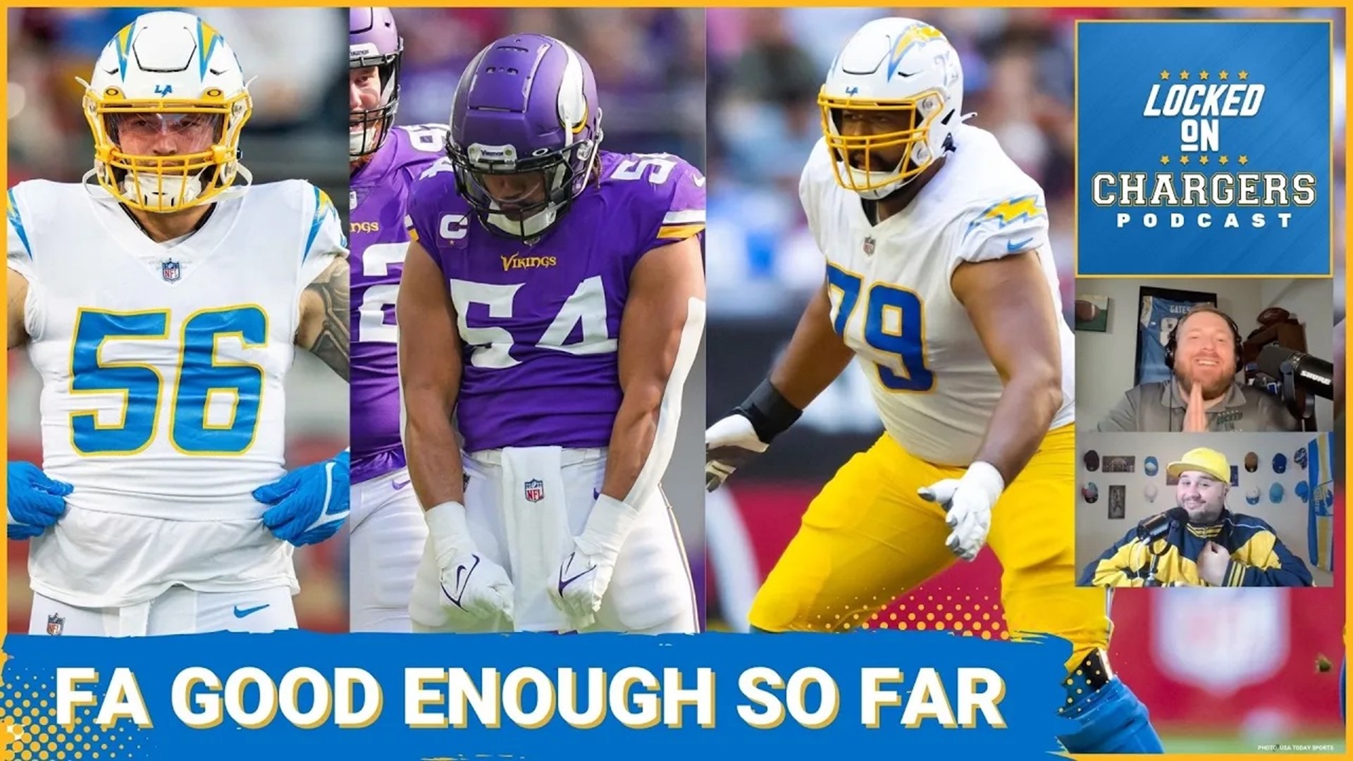 Free Agency has been great for the Los Angeles Chargers clearing cap space and filling major starting roles with Eric Kendricks and Trey Pipkins.