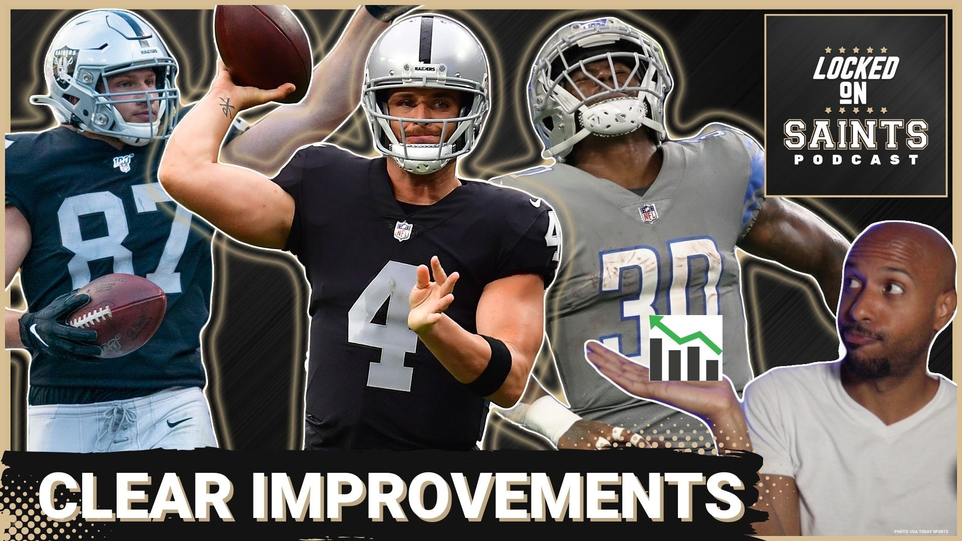 The New Orleans Saints took the field for the first day of OTAs and Derek Carr, Foster Moreau and Jamaal Williams provided clear impact right away as new additions.