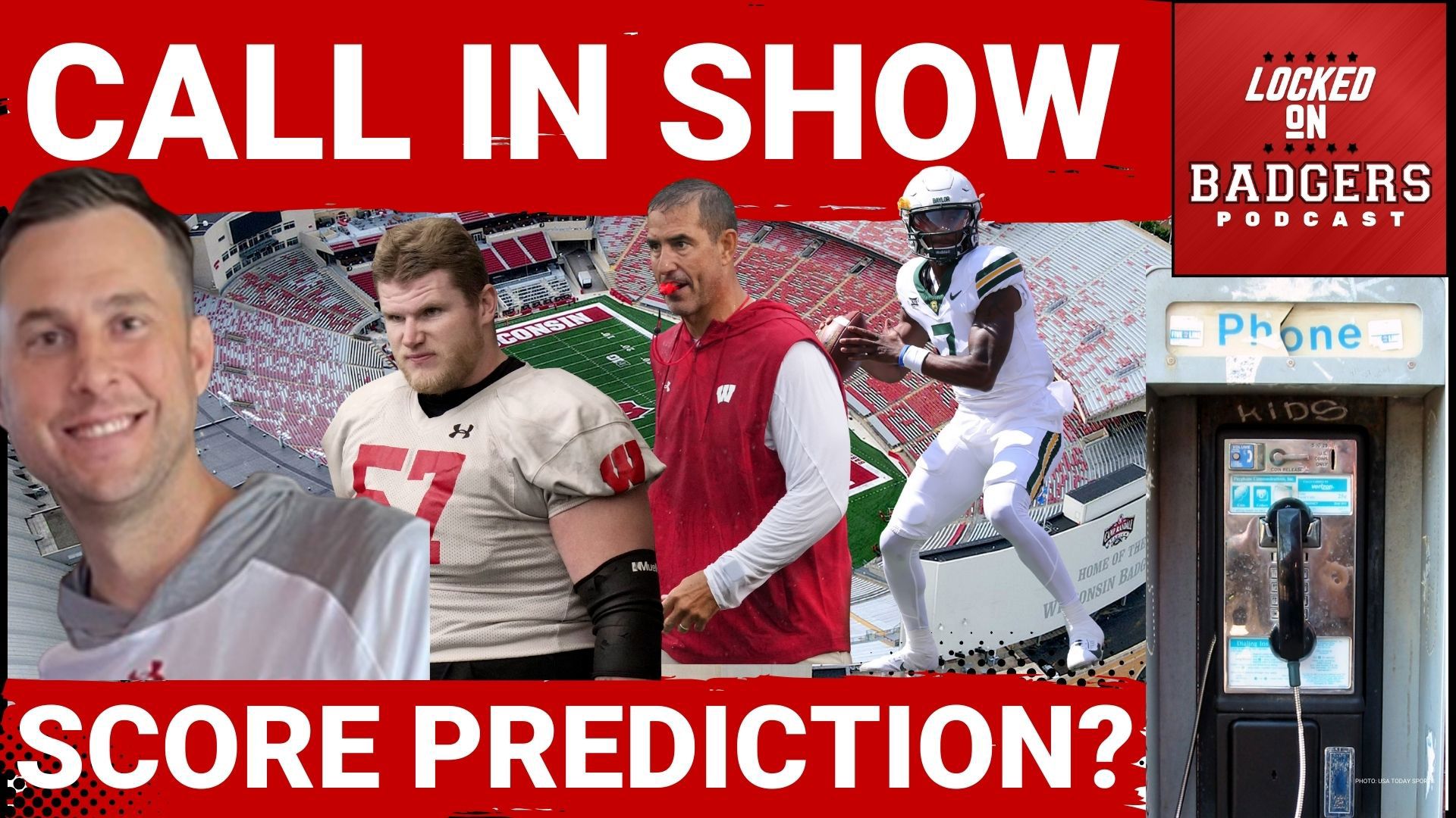 BADGERS ROLL? Wisconsin Badgers football SCORE predictions! CALL IN SHOW!