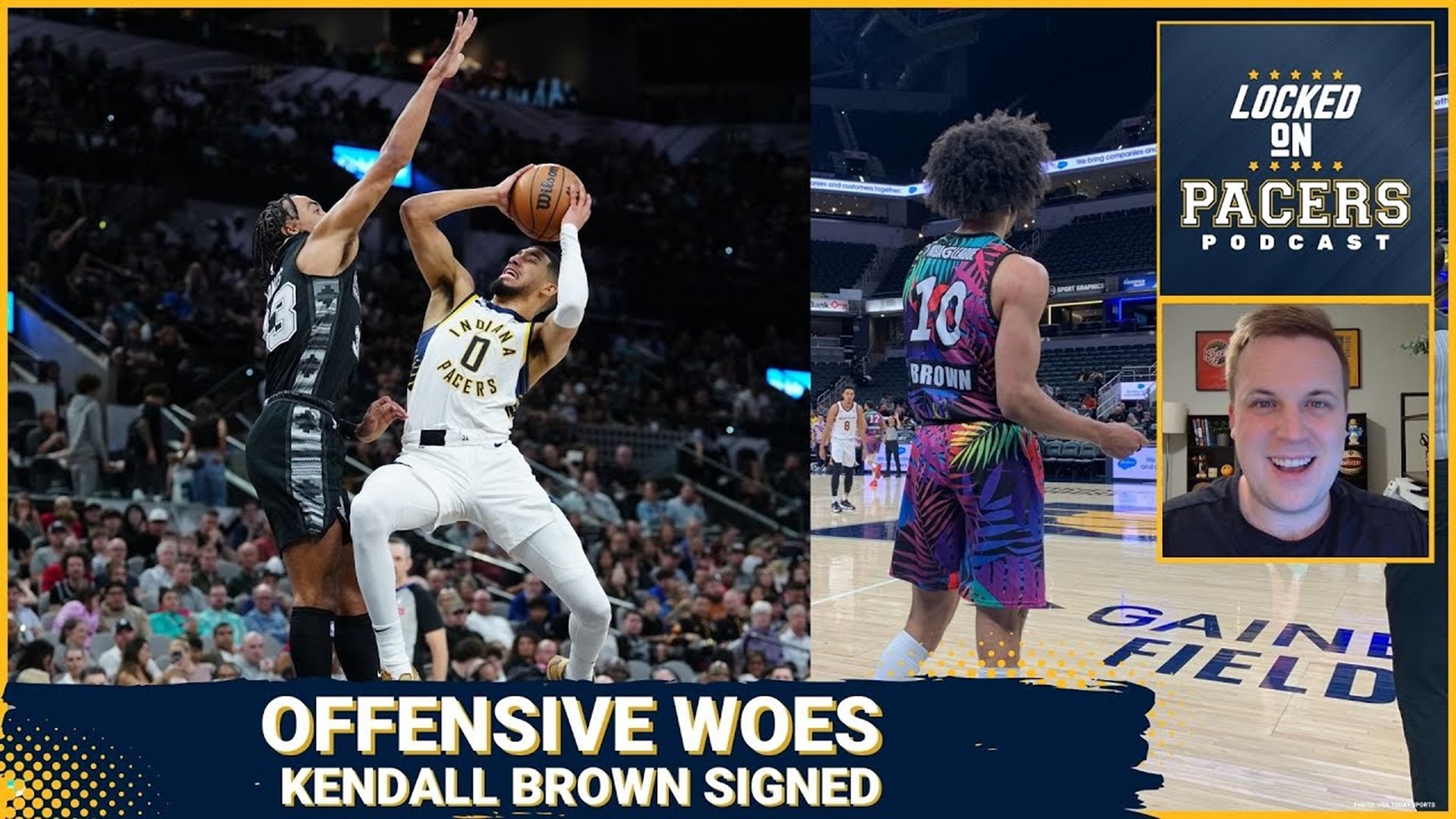 Why the Indiana Pacers offense and Tyrese Haliburton are struggling + Kendall Brown signed