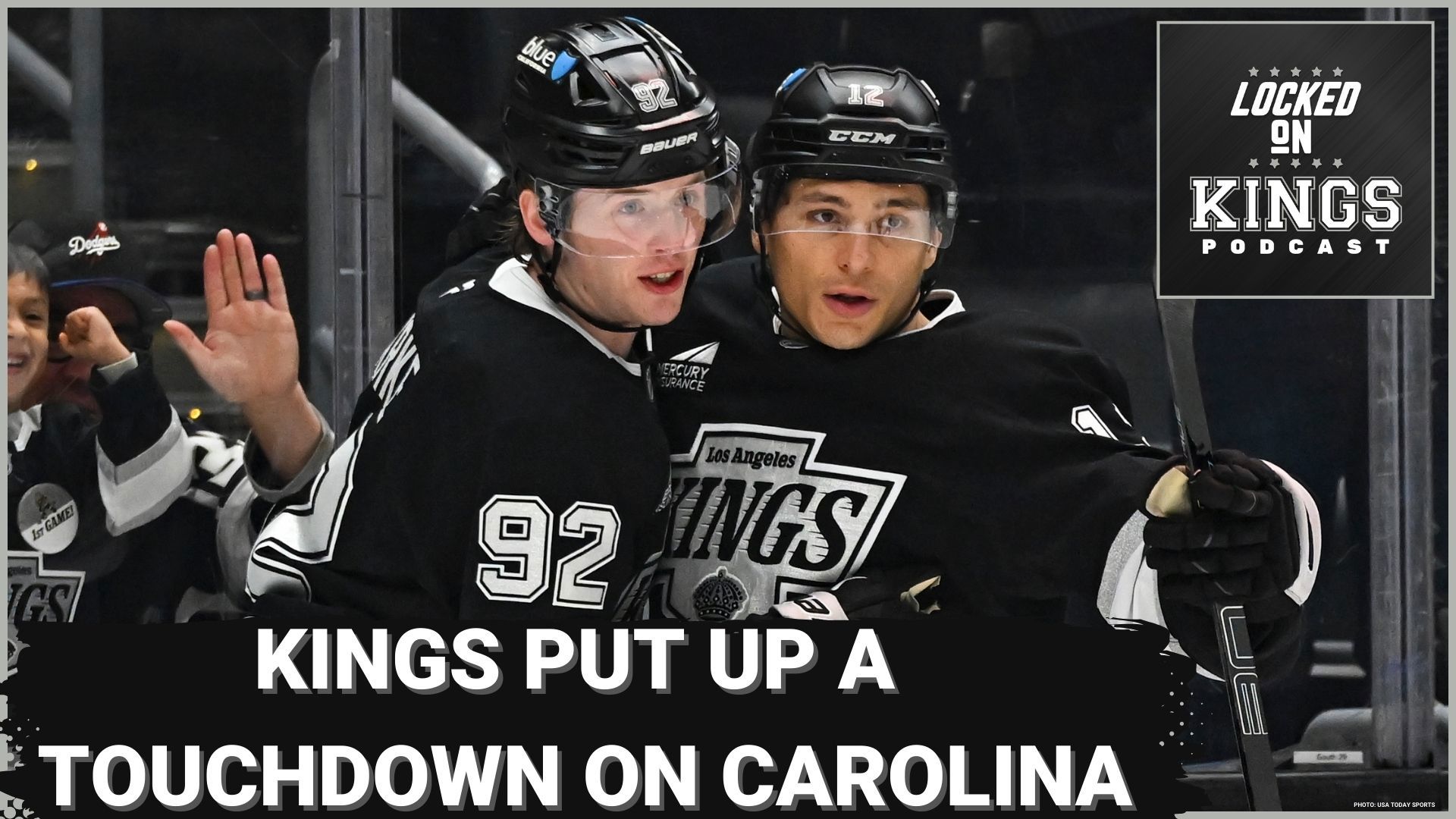 The LA Kings score 7 goals while snapping the Hurricanes 8 game winning streak