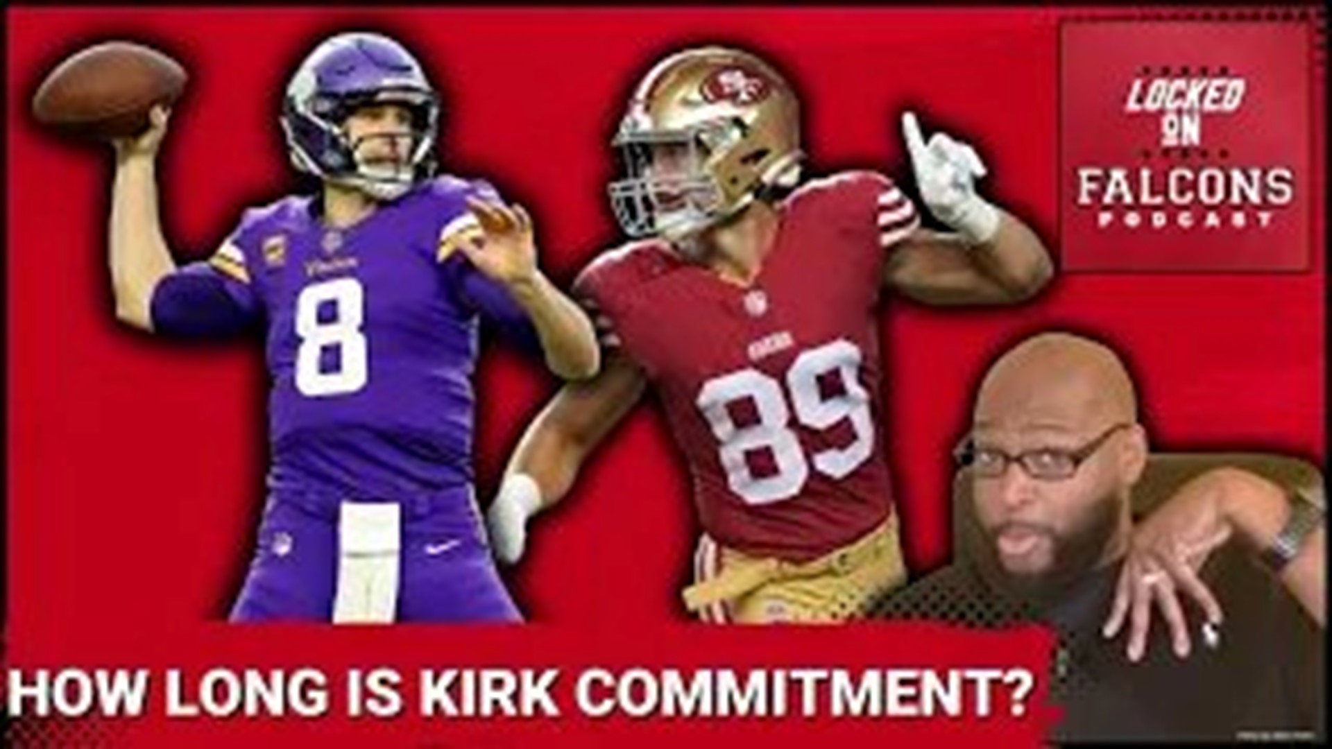 The Atlanta Falcons locked up former Minnesota Vikings quarterback Kirk Cousins on a four-year, $180 million contract on opening day of the NFL's tampering period.