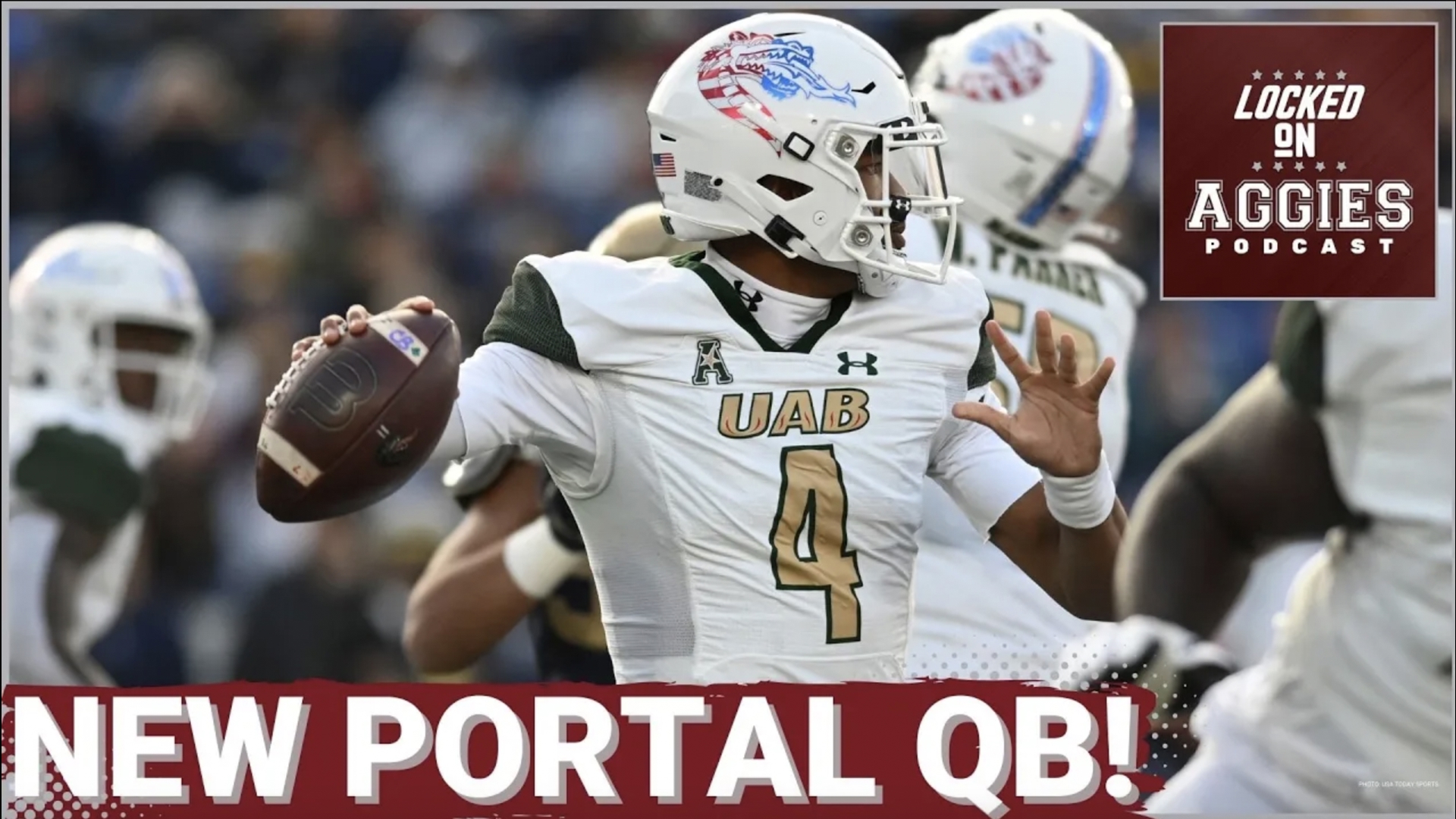 On today's episode of the Locked On Aggies Podcast, host Andrew Stefaniak talks about how the Aggies landed transfer portal quarterback Jacob Zeno.