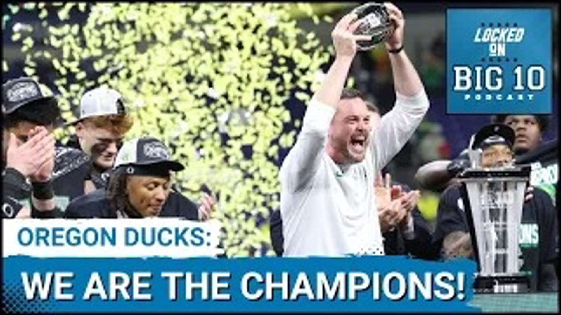 Dan Lanning and his Oregon Ducks football team beat Penn State Saturday night to win the Big Ten Championship.