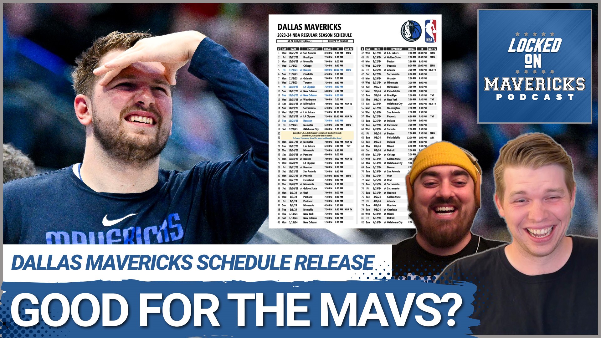 Nick Angstadt & Isaac Harris look at the Dallas Mavericks Schedule and discuss what advantages and disadvantages the NBA gave Luka Doncic & Kyrie Irving.