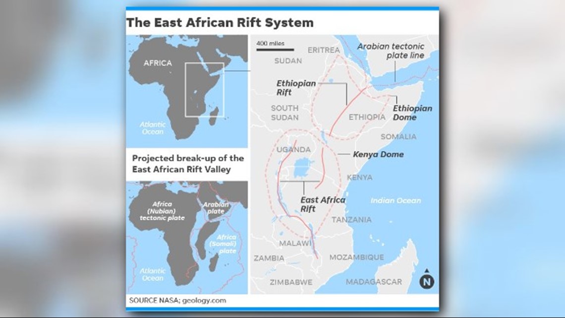 Breaking up is hard to do Africa could eventually split into two